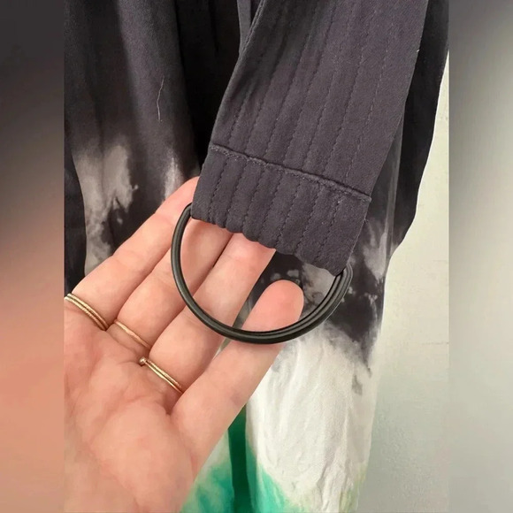 A.L.C Tallulah Tie-Dye Silk Maxi Dress - Picture 12 of 13